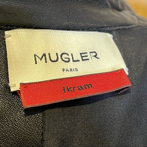 Thierry Mugler 🚩Host Pick🚩 slim edgy leather blazer - Picture 13 of 14